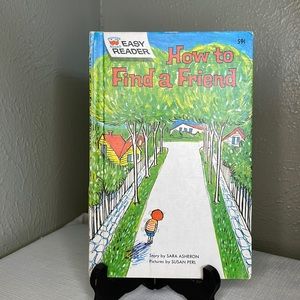 Vintage 1964 Wonder Books Easy Reader How To Find a Friend Sara Asheron 1st Edit
